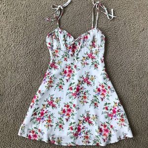 Flirty floral mini dress